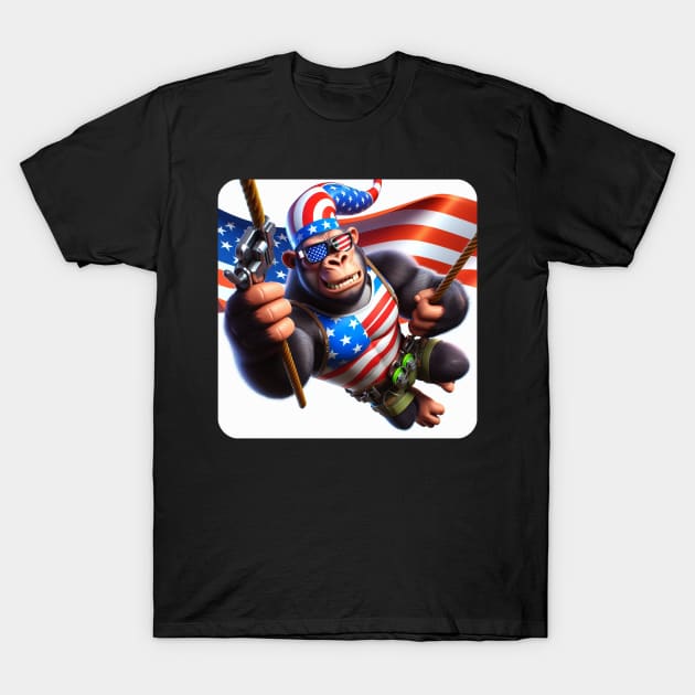 Grumpy Gorilla #45 T-Shirt by The Black Panther